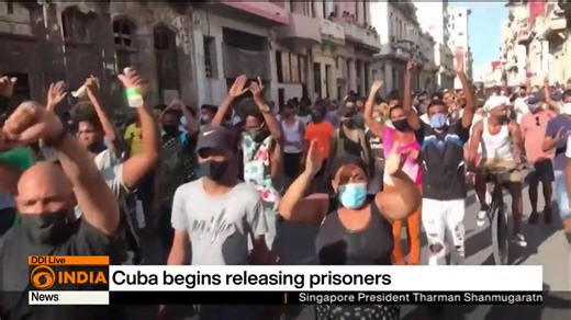 #Cuba started releasing prisoners who were jailed after the 2021 anti-government protests, fulfilling an agreement made with the Biden administration earlier this week. Outgoing U.S. President Joe Biden also took steps to ease relations by removing Cuba from the list of state sponsors of terrorism and rolling back several sanctions imposed by Donald Trump during his first term, which had exacerbated the island's worst economic crisis in decades. | DD India