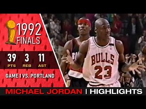 Michael Jordan 1992 NBA Finals Game 1 Full Highlights!