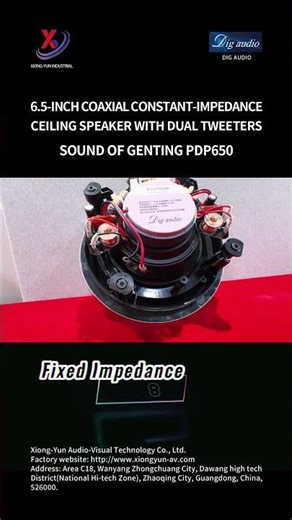 Introduction video of Dig audio's 6.5-inch coaxial fixed-resistance dual tweeter ceiling speaker