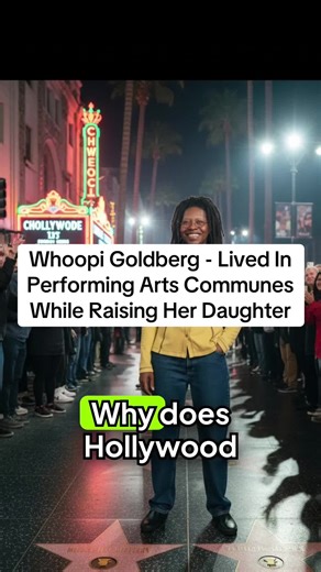 Whoopi Goldberg - Lived In Performing Arts Communes While Raising Her Daughter Whoopi Goldberg early life struggles, single mother performing arts communes, Black actresses survival stories, Whoopi Goldberg rise to fame. Film Industry Black Hollywood Representation Black Creators Black Actors Black Entertainers Black Excellence Black Filmmakers #HollywoodStudios #BlackActors #BlackCreatives #BlackExcellence #BlackCreators