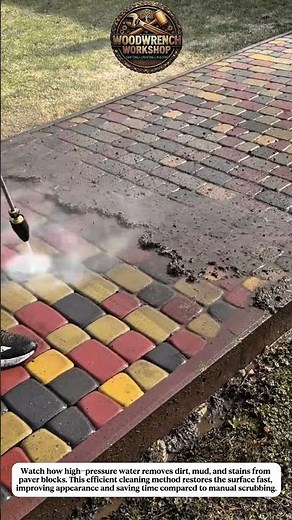 Satisfying Pressure Washing Driveway Transformation | Deep Clean Paver Restoration