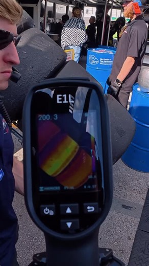 Wiha Tools USA on Instagram: "Fresh off the car, the heat stays on. Minutes after a stint, a stack of @michelinmotorsport Pilot Sport Endurance prototype tires is still reading ~200°F. Our @wihausa x @hikmicro_industrial thermal camera reveals why it’s always a bit hotter down in pit lane."