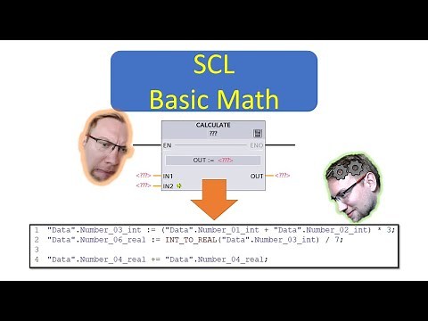 TIA Portal: Basic Mathematics in SCL (Structured Control Language)!