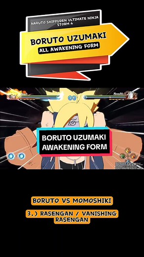 Boruto Uzumaki All Awakening Form in Naruto Storm 4