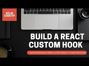 Build a React custom hook - useScreenResizing to detect current window, or mobile device size.
