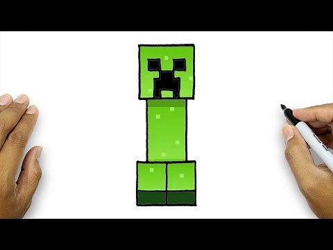 How To Draw Minecraft Creeper Realistic | Minecraft Drawing