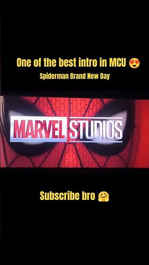 MCU spiderman brand new day intro😍 #marvel #spiderman #superhero #intro