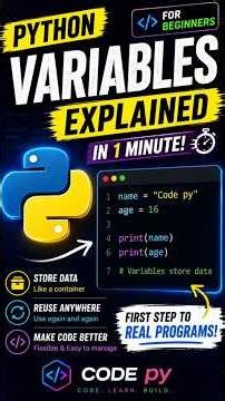 How to Use Variables in Python | Part 2 | Learn Python 3 Series 🐍