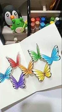 Colorful Butterfly Pop-Up Card 🦋 | Easy Paper Craft Idea#craft