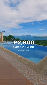 Php 2,800 Good for 2-3 PAX ✨️ Balai Rubi 📌 Brgy. Miranda, Talisay Batangas 15-20 mins drive from Tagaytay. 🏊‍♀️ Infinity Pool with Taal Lake View 🛏 Fully Airconditioned Rooms 🅿️ Free Parking 📶 Free Wifi 🎤 Karaoke 🖥 Smart TV with Netflix Ready ❄️ Mini Refrigerator 🎱 Billiards 🏀 Basket Ball Court 🍯 Kawa Bath 🚽 Private Toilet 🌼 Garden view 22hrs Stay Check in 2pm Check out 12nn #taranasabatangas #talisaybatangas #balairubi #TaalLakeView #taalvolcanoview | Tara Na sa Batangas