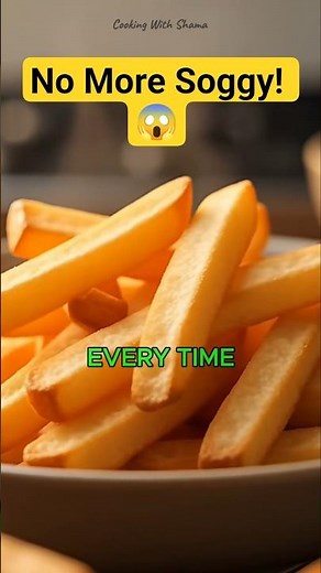 Perfect Crispy Fries Hack 😱🍟#kitchen #food #tips