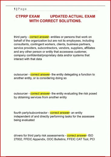 Ctprp Exam Updated Actual Exam With Correct Answers Certifie video