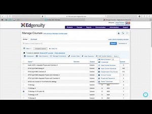 How to modify a course on Edgenuity