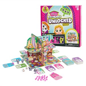 Disney Doorables Unlocked! Board Gam, kids Toys for Ages 6 (Walmart Exclusive)