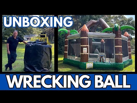 Unboxing Wrecking Ball Inflatable Game by EZ Inflatables | Ninja Jump