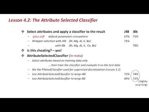 More Data Mining with Weka (4.2: The Attribute Selected Classifier)