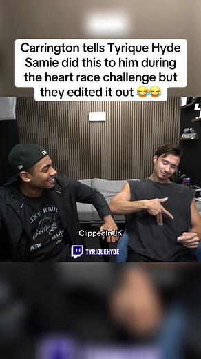 Carrington Reveals Samie's Heart Race Challenge Moment Edited Out