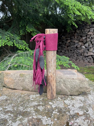 Rain Stick, Sound Therapy, Tribal Rain Stick, Fringe Rain Stick, Sound Healing, Leather Feather Rainstick - Etsy