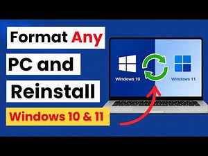 Format Any PC and Reinstall Windows 10 & 11 Easily! 💻🔥