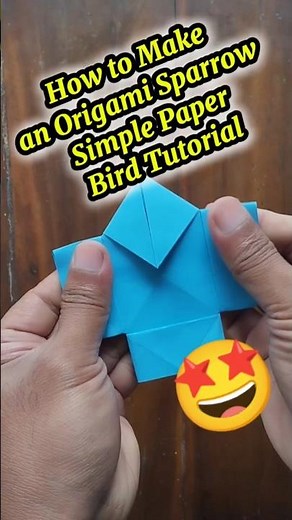 Easy Origami Sparrow Tutorial | Step-by-Step Paper Bird Folding #OrigamiSparrow #PaperBird