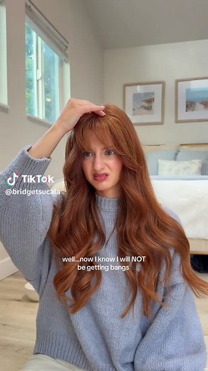 your friendly reminder to try out fake bangs before grabbing the scissors 🫠 #hairtok