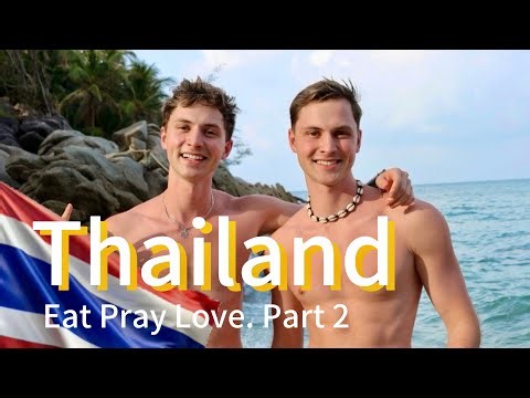 Eat Pray and Love in Thailand with twins.