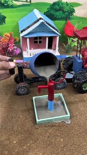 DIY Mini Tractor mini water pump Project | Homemade Machine | Engineering #youtubeshorts