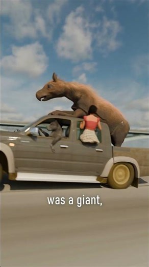 Raising A Paraceratherium 🦏#paraceratherium #animals #3d #science #prehistoric #extinct #shorts