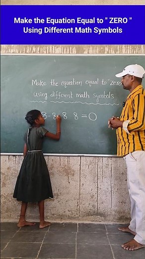Make the Equation Equal to Zero Using Different Math Symbols