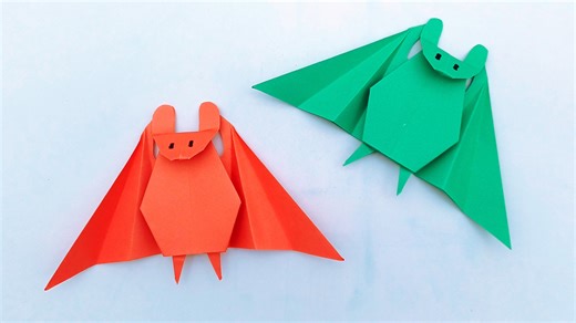 81K views · 647 reactions | How to make easy paper bat - Handmade paper toy bat making tutorial - School project ideas with paper #Crafts #PaperBat #OrigamiIdeas | DIY And Paper Crafts | Facebook