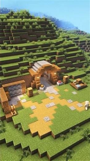 I Built the Most OP Mine Entrance in Minecraft! ⛏️🔥#minecraft