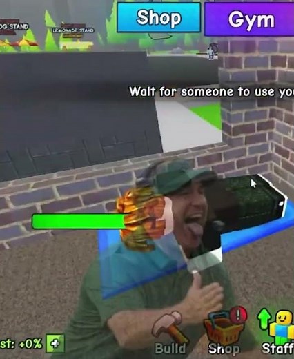 I Built the STRONGEST Gym in Roblox 💪😱 #roblox #brainrot #funny #scary #kids #gaming