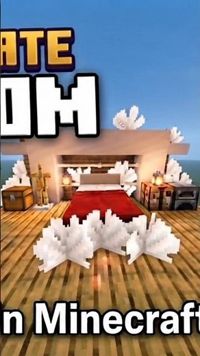 The ultimate bedroom design in minecraft. #minecraft #shorts