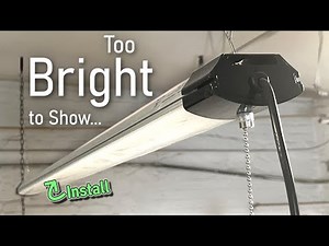 Install Your Own Shop Light Barrina LED Shop Light for Garage, Workshop, & Basement