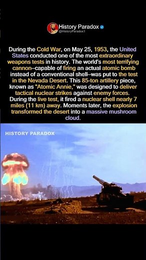 The Shell Travelled 7 Miles Before It Exploded #military #history #usa