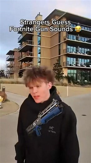 Stranger guesses fortnite gun sounds 💀#short #funny #relatable #fortnite