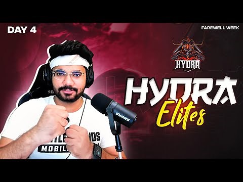 🔴 BGMI LIVE! - FINAL EMULATOR ELITES WEEK! ( DAY 4) 😥|| HYDRA | Alpha! 😎