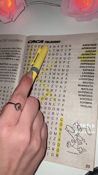 Caça Palavras ASMR: Jogo Relaxante e Satisfatório