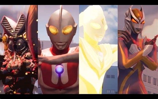 《GigaBash 巨击大乱斗》奥特曼DLC新增角色挑衅与超必杀技合集 | 作者：Kakuchopurei