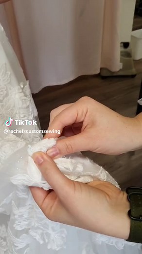 DIY Tulle Dress Bustle Tutorial for Weddings