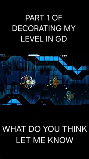 MY NEW LEVEL DECOR PREVIEW IN GEOMETRY DASH part 1