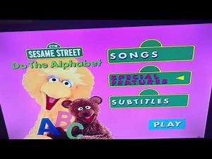 Sesame Street Do The Alphabet 1999 DVD Menu Walkthrough REUPLOAD