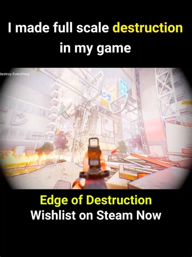 Edge of Destruction: Full Scale Destruction in Game #indiegames #steam #gamingcommunity #games #oyun #pcgaming