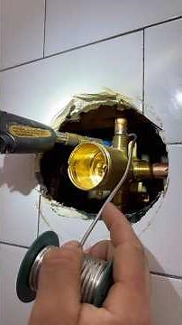 installing a new delta shower valve! #plumber #plumbing