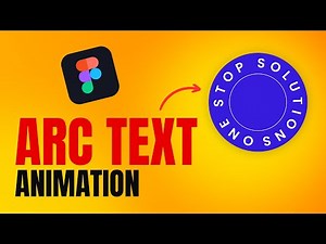 How To Create Arc Text Animation in Figma | Figma Tutorial