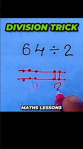 🤯 Super Fast Mental Division Trick! (64 ÷ 2 Hack) #MathTricks