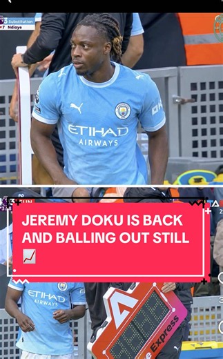 He is BACK and BALLED out⚡️📈 #mancity #doku #jeremydoku #premierleague #return Jeremy Doku Man City | Man City 5-3 Sunderland | Doku Return | Doku VS Sunderland