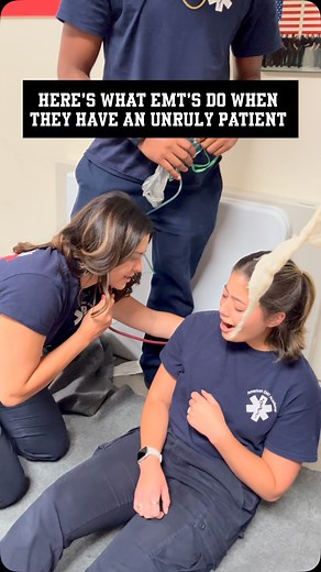 Here’s what EMTs do when they have an unruly patient 👇 First, it’s all about patience. Not every patient will cooperate, and not every call will go how you want it to. Sometimes people are scared, confused, under the influence, or dealing with mental health struggles you can’t see. Yeah, we joke about frequent flyers—the patients we see over and over—but it’s important to remember: you never really know what someone is going through. 💬 Even on your toughest calls, every patient deserves to be 