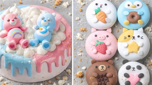 Cute bear party cake & animal character cakes