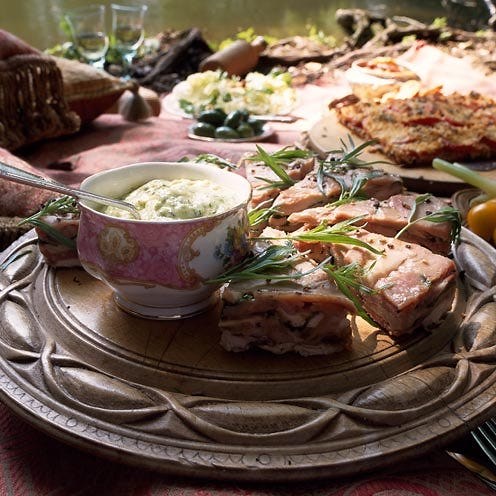 Chicken and ham terrine